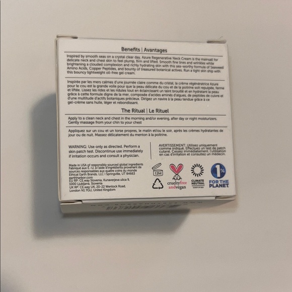 Earth Harbor Azure regenerative neck cream - never opened - Picture 2 of 4